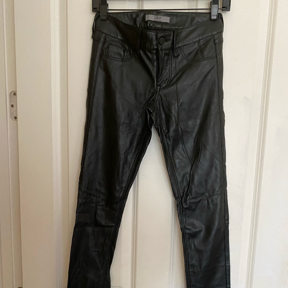 Saks brand leather pants